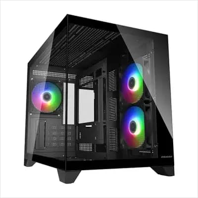 Cougar FV150 Mini Tower mATX Gaming Casing - Black
