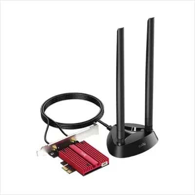 CUDY WE4000 – Tri-Band AXE5400 Wi-Fi6E PCI-E & Bluetooth 5.3 Adapter