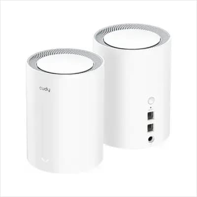 CUDY M3000 2-Pack AX3000 2.5G Dual Band Wi-Fi 6 Mesh System Router - White