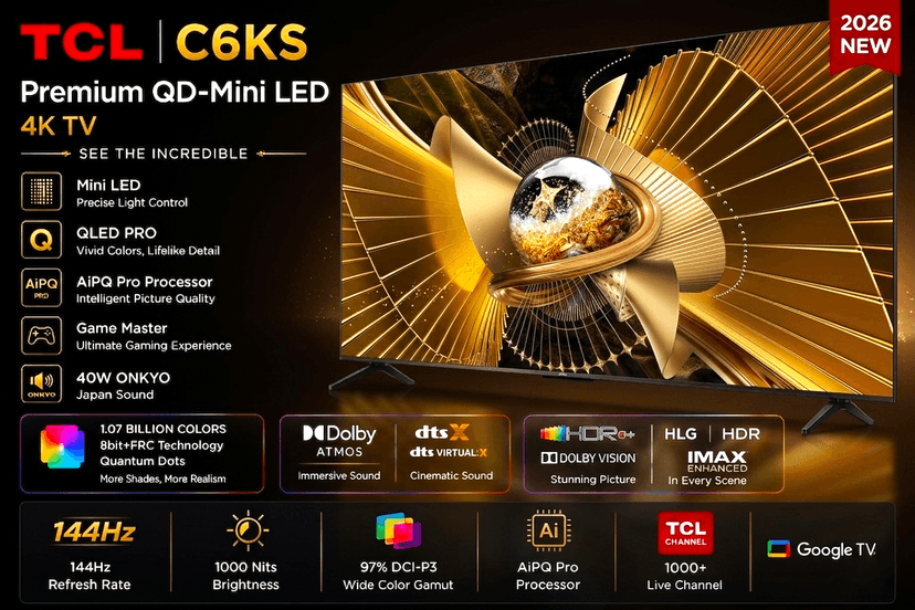 TCL 65C6KS 65 QD MiniLED 4K Google TV