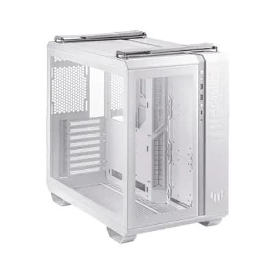 ASUS TUF Gaming GT502 Horizon Mid Tower Dual-Chamber Gaming Chasing - White