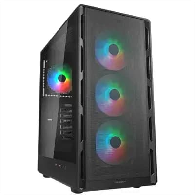Cougar AIRFACE PURE RGB Mid Tower Gaming Casing - Black