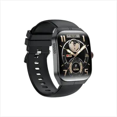 Blisbond Crescent AMOLED Display Bluetooth Calling Smart Watch - Black