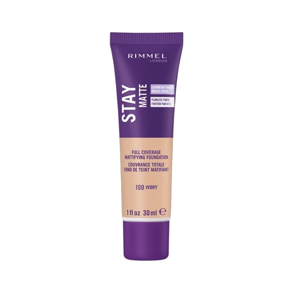 Rimmel Stay Matte Liquid Mousse Foundation 100 Ivory 30ml