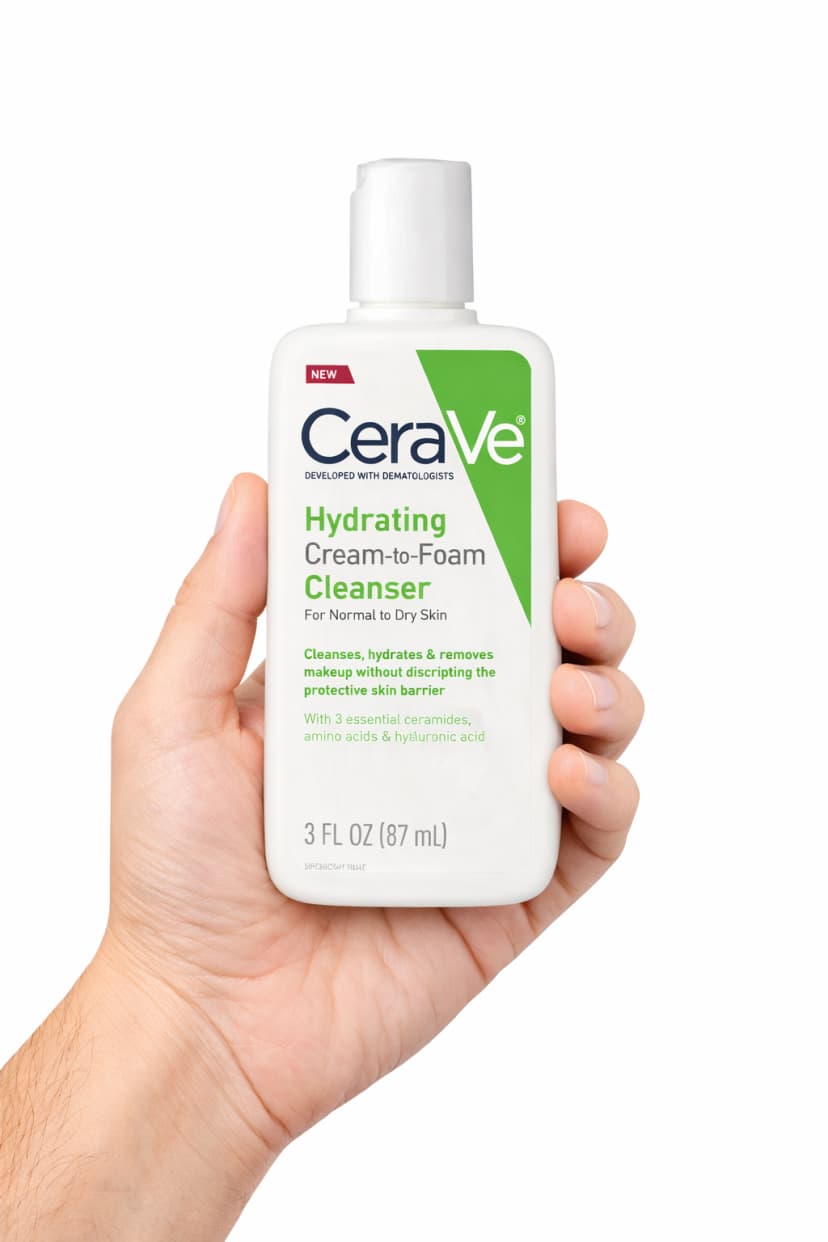 Cerave Hydrating Cream to Foam Cleanser for Normal to Dry Skin 87ml