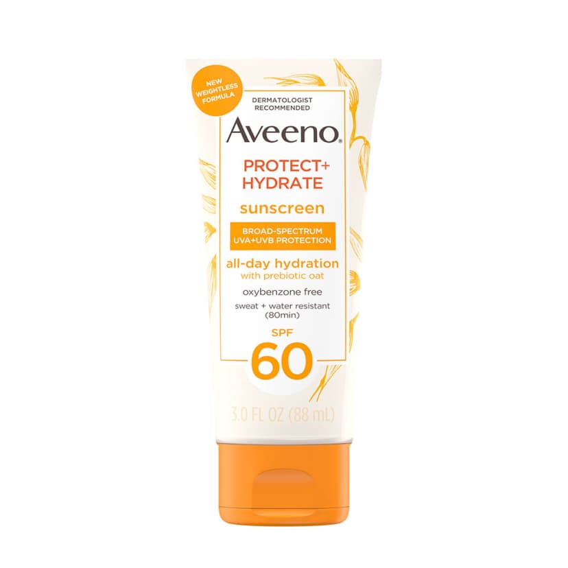 Aveeno Protect + Hydrate Broad Spectrum SPF 60 All Day Hydration Sunscreen with Prebiotic Oat