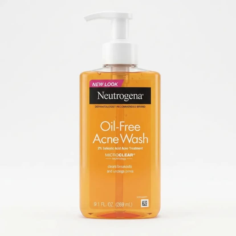 NEUTROGENA Oil-Free Acne Face Wash with Salicylic Acid Acne Treatment (269 ml)