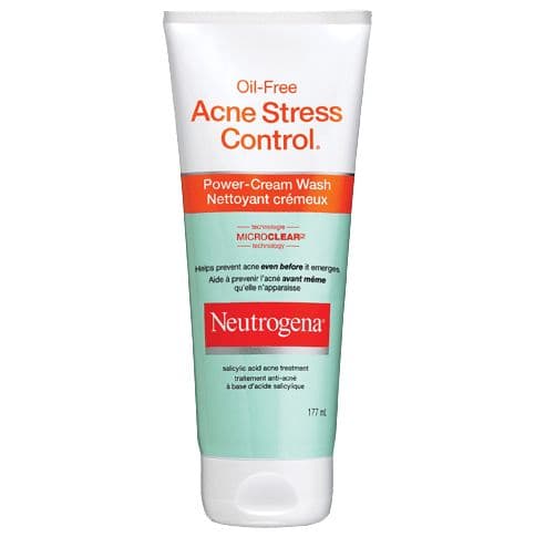 Neutrogena Oil-Free Acne Stress Control Power-Cream Wash 177ml