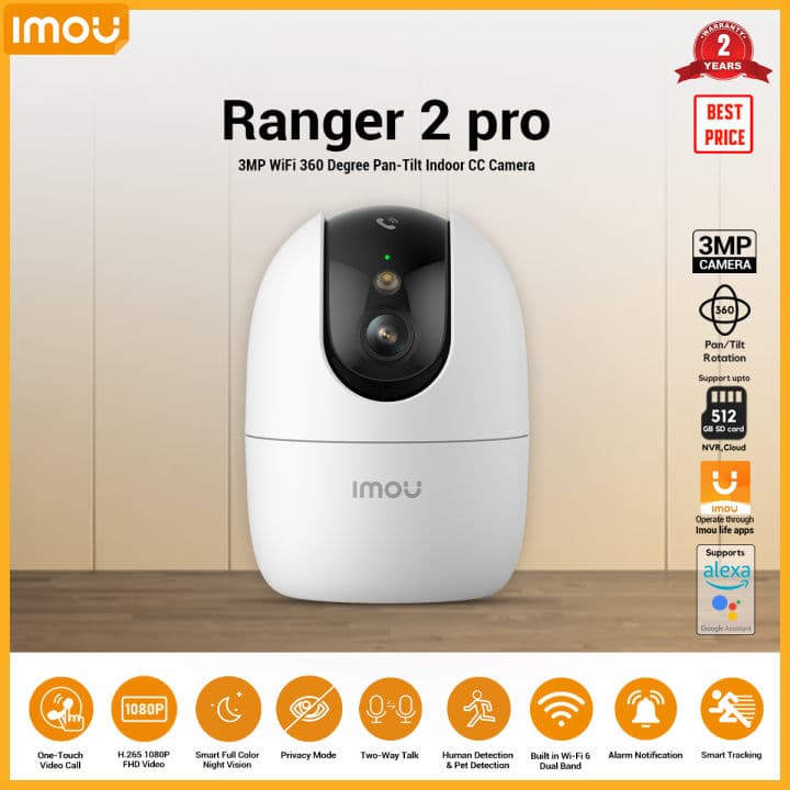 Imou Ranger 2 Pro Pan & Tilt Wifi Camera