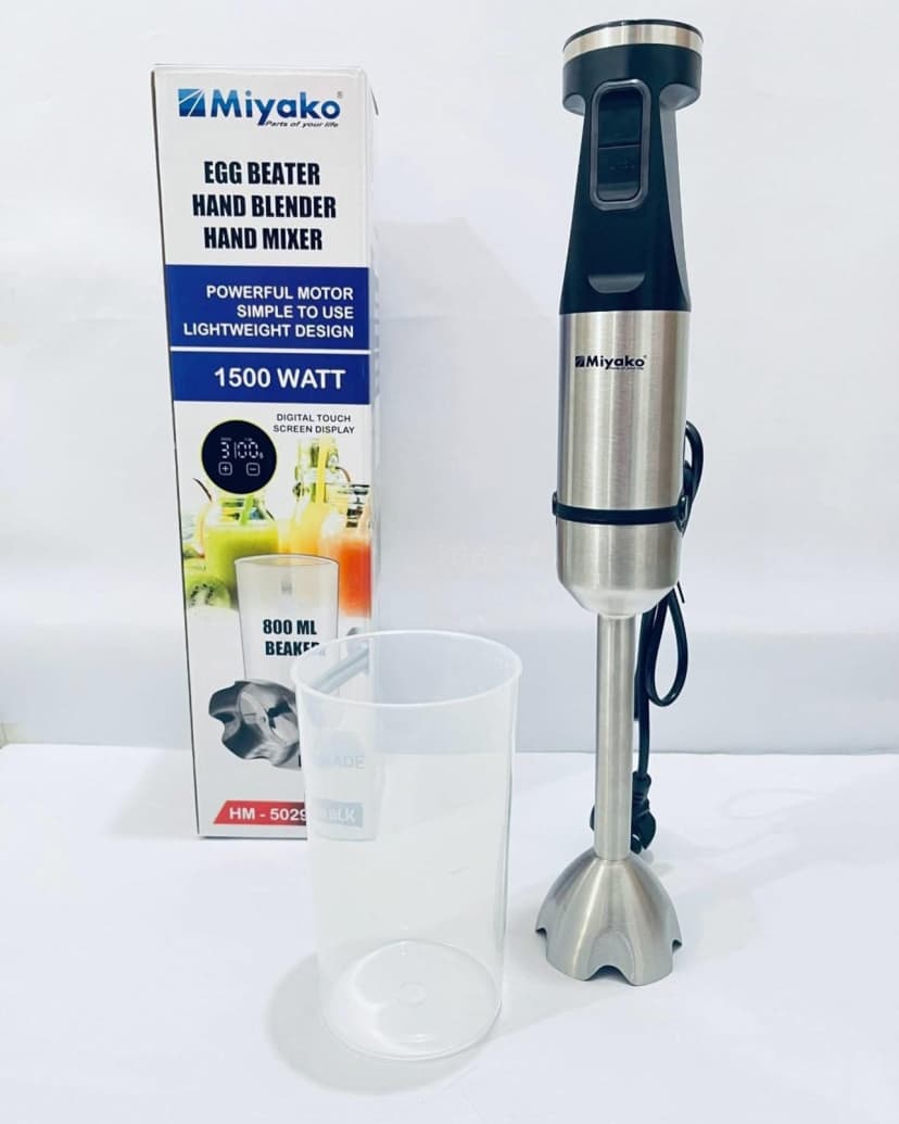Miyako Electric Hand Blender 1500W (HM-5029 BLK)